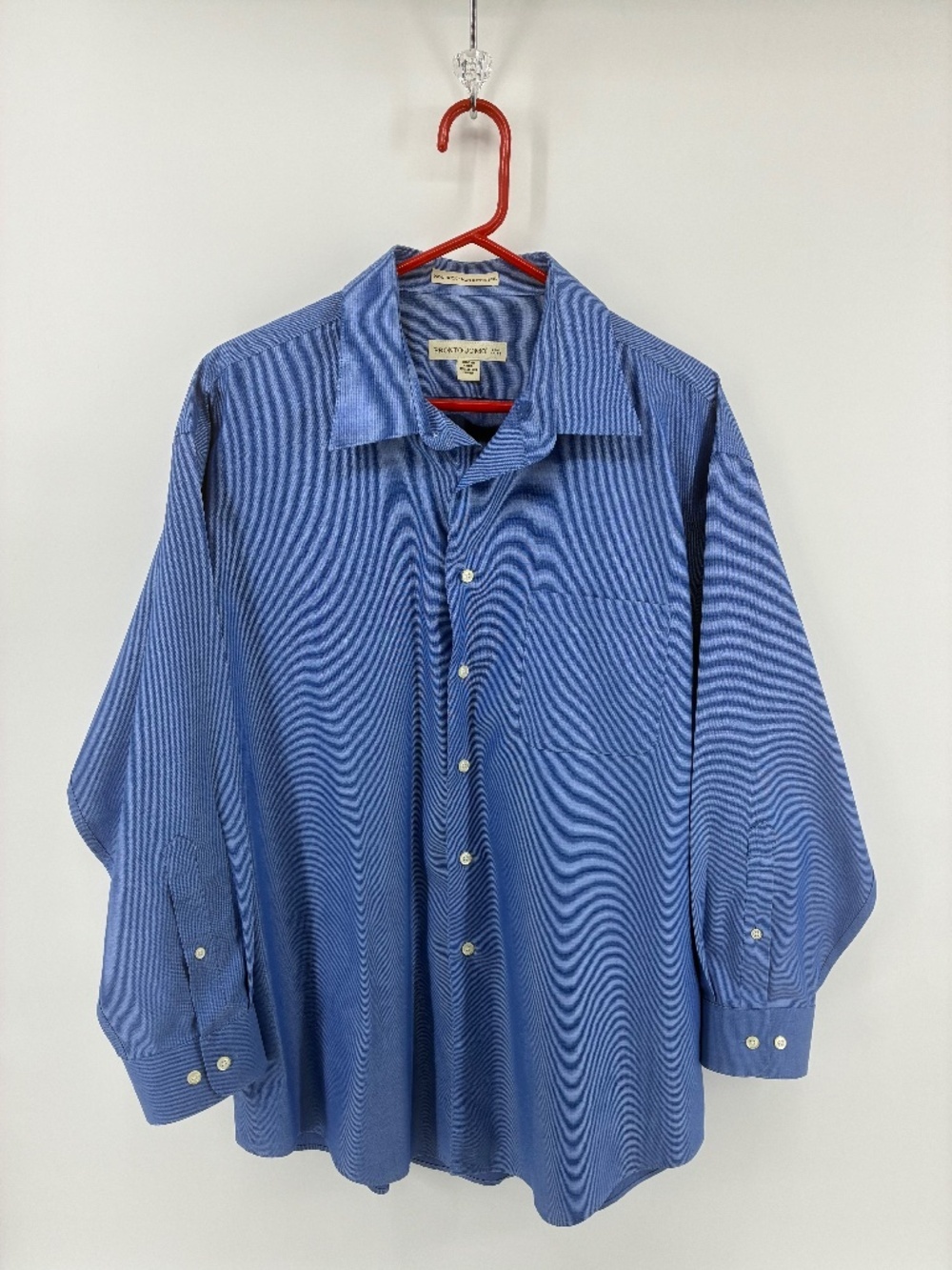 Pronto Uomo Men’s Blue Button Down Dress Shirt